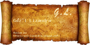 Gál Lizandra névjegykártya
